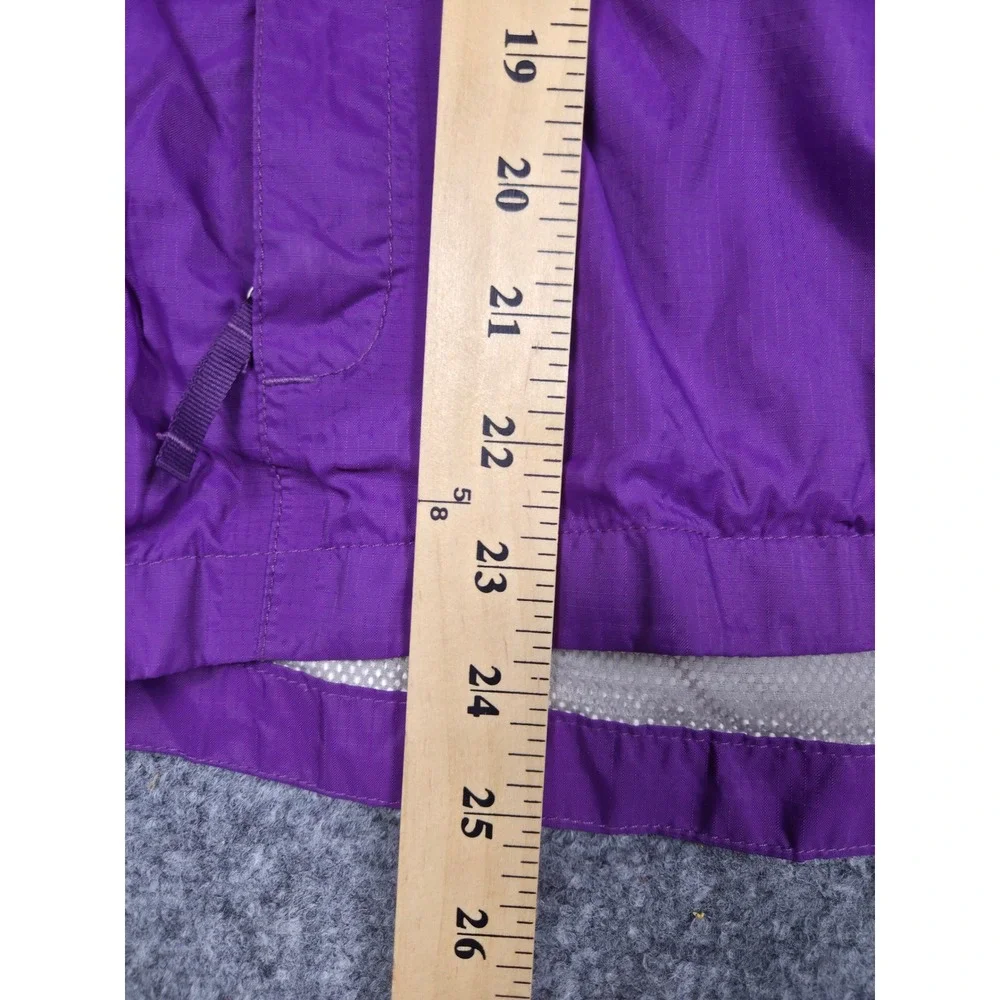 The North Face Rain Jacket Girls XL Purple HyVent Hooded Shell